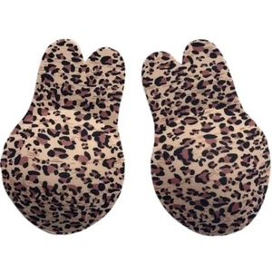 Leopard Invisible Pushup Adhesive Bra